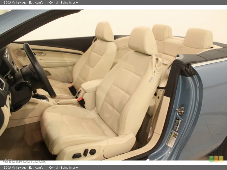 Cornsilk Beige Interior Front Seat for the 2009 Volkswagen Eos Komfort #66561279