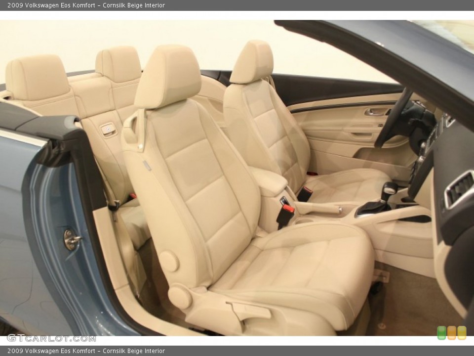 Cornsilk Beige Interior Front Seat for the 2009 Volkswagen Eos Komfort #66561318