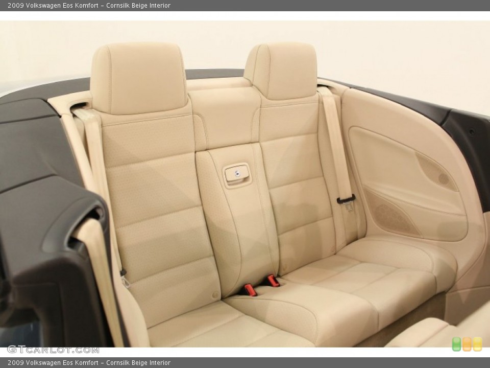 Cornsilk Beige Interior Rear Seat for the 2009 Volkswagen Eos Komfort #66561327