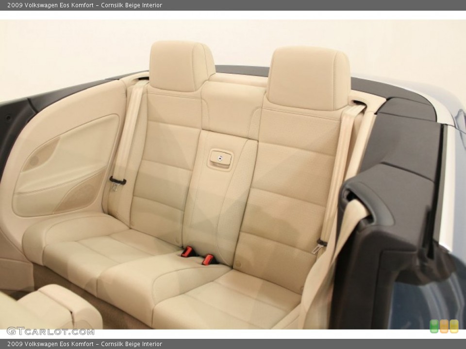 Cornsilk Beige Interior Rear Seat for the 2009 Volkswagen Eos Komfort #66561336