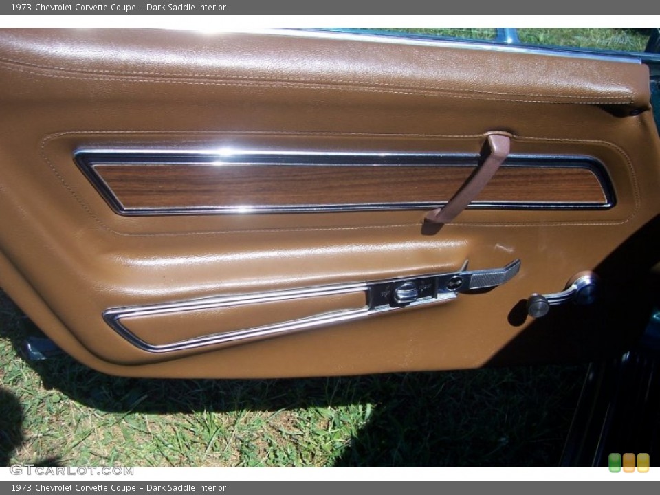 Dark Saddle Interior Door Panel for the 1973 Chevrolet Corvette Coupe #66561990