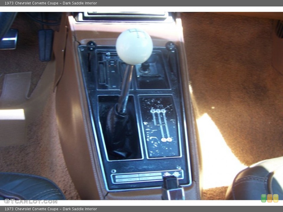Dark Saddle Interior Transmission for the 1973 Chevrolet Corvette Coupe #66562014