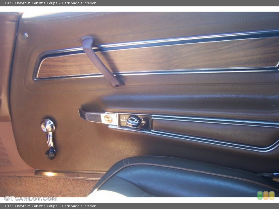 Dark Saddle Interior Door Panel for the 1973 Chevrolet Corvette Coupe #66562029
