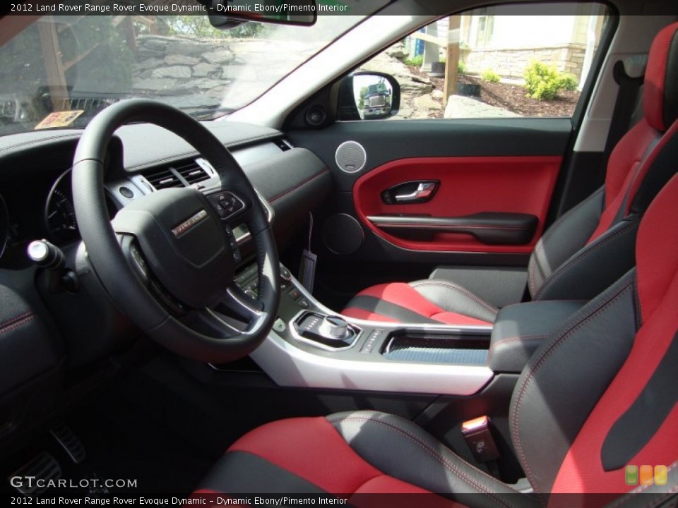 Dynamic Ebony/Pimento Interior Photo for the 2012 Land Rover Range Rover Evoque Dynamic #66562422