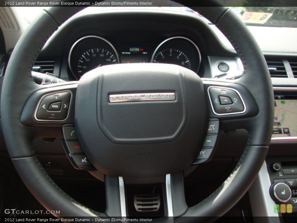 Dynamic Ebony/Pimento Interior Steering Wheel for the 2012 Land Rover Range Rover Evoque Dynamic #66562491