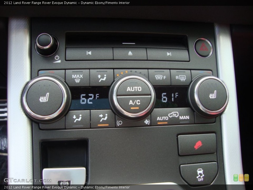 Dynamic Ebony/Pimento Interior Controls for the 2012 Land Rover Range Rover Evoque Dynamic #66562509
