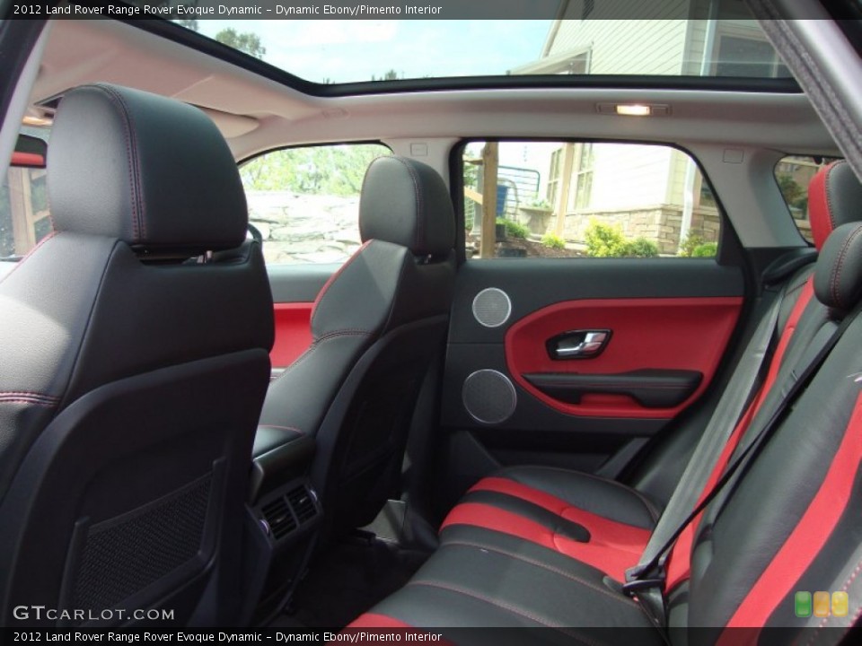 Dynamic Ebony/Pimento Interior Photo for the 2012 Land Rover Range Rover Evoque Dynamic #66562524