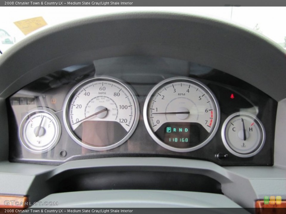 Medium Slate Gray/Light Shale Interior Gauges for the 2008 Chrysler Town & Country LX #66563121