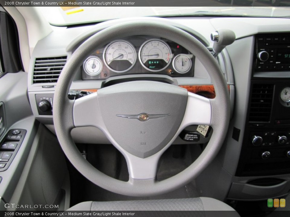 Medium Slate Gray/Light Shale Interior Steering Wheel for the 2008 Chrysler Town & Country LX #66563127