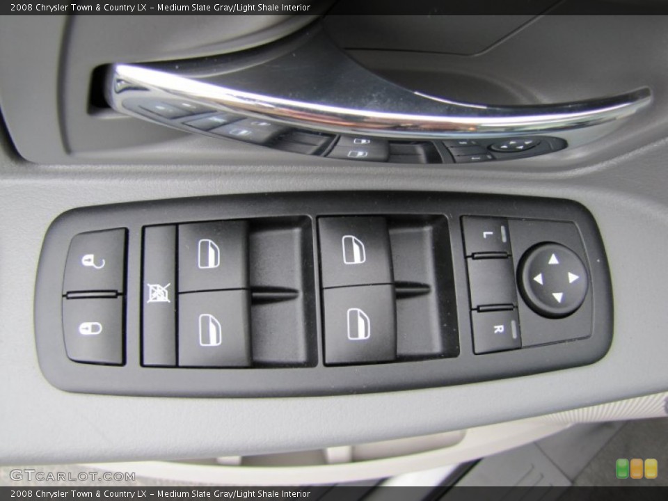 Medium Slate Gray/Light Shale Interior Controls for the 2008 Chrysler Town & Country LX #66563133