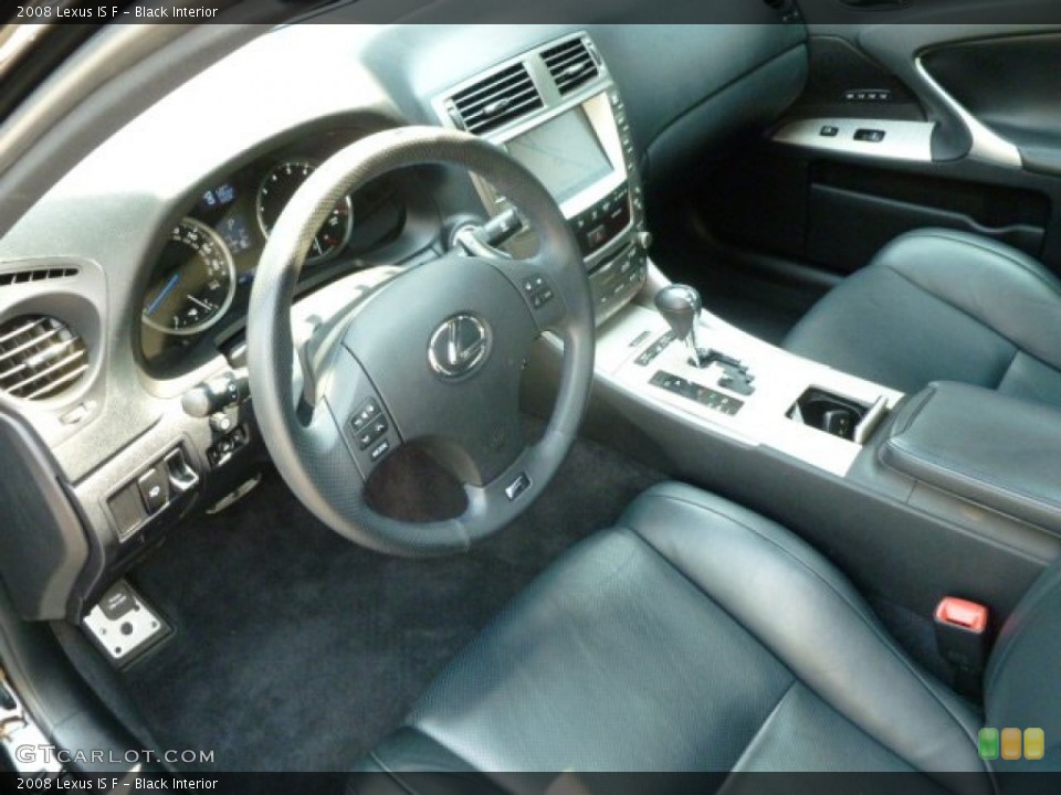 Black Interior Photo for the 2008 Lexus IS F #66564741
