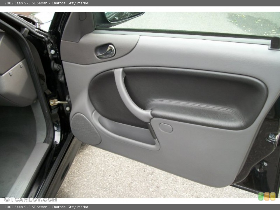 Charcoal Gray Interior Door Panel for the 2002 Saab 9-3 SE Sedan #66566025