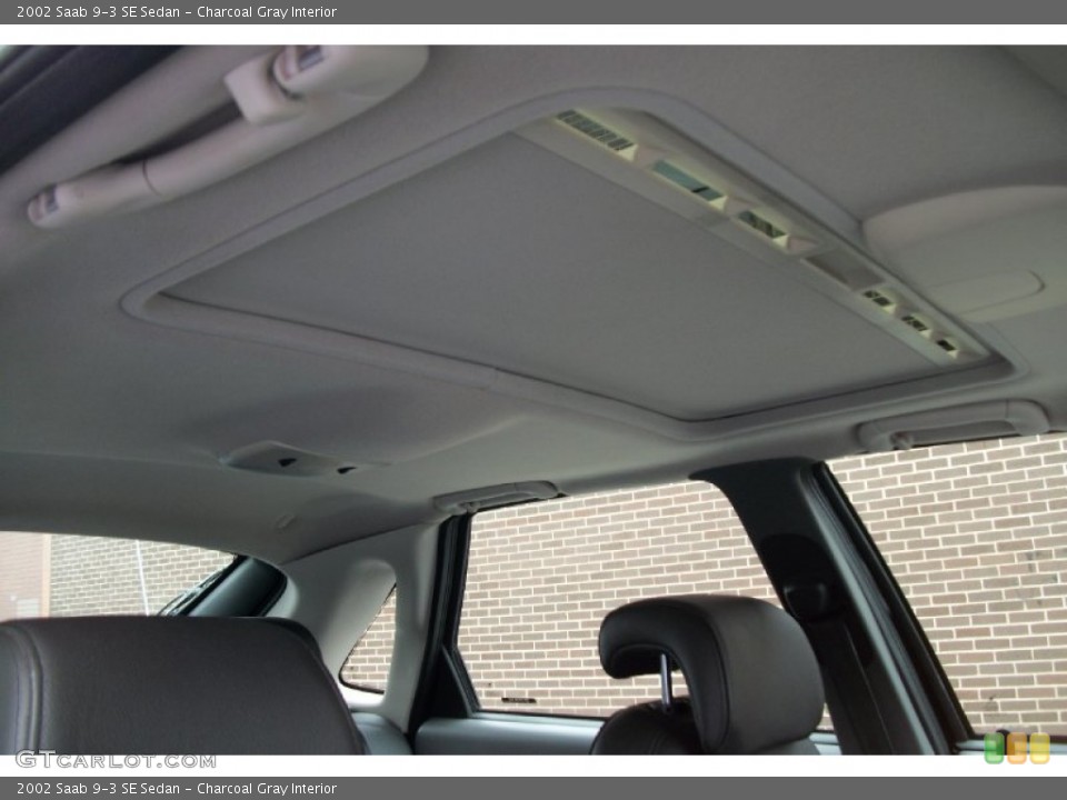 Charcoal Gray Interior Sunroof for the 2002 Saab 9-3 SE Sedan #66566052