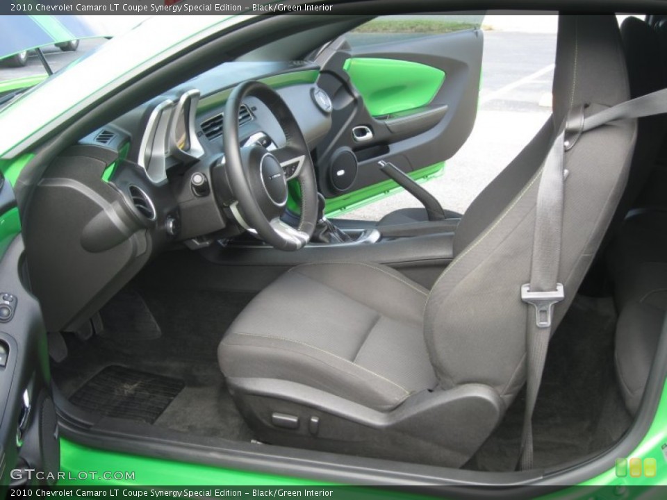 Black/Green Interior Photo for the 2010 Chevrolet Camaro LT Coupe Synergy Special Edition #66566694