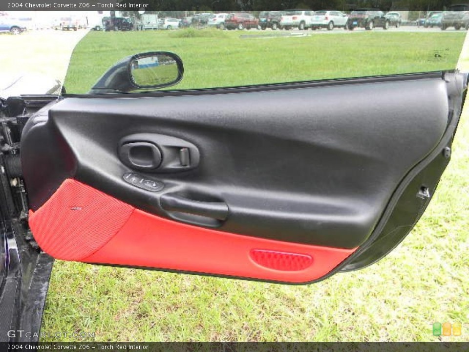 Torch Red Interior Door Panel for the 2004 Chevrolet Corvette Z06 #66567232