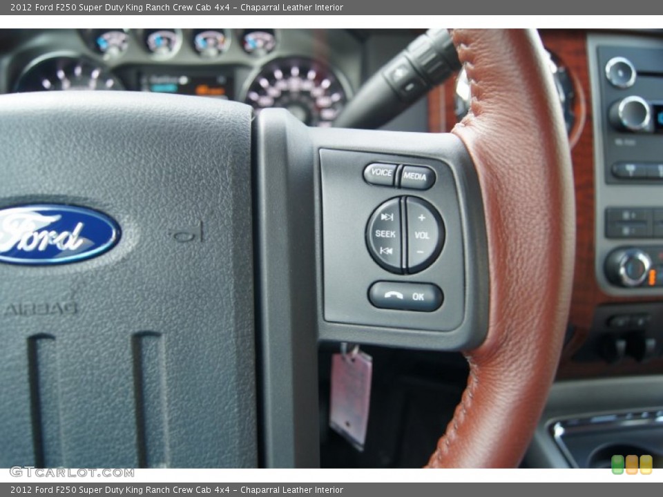 Chaparral Leather Interior Controls for the 2012 Ford F250 Super Duty King Ranch Crew Cab 4x4 #66567810