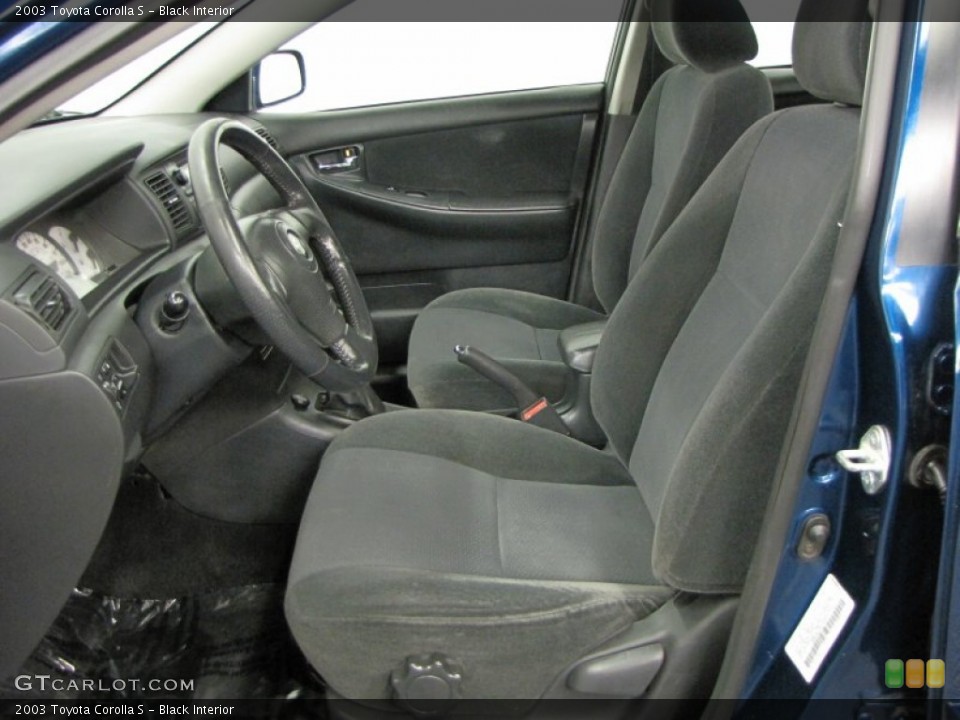 Black 2003 Toyota Corolla Interiors