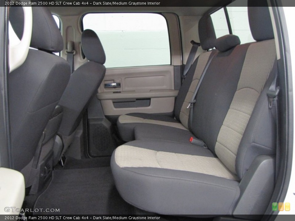 Dark Slate/Medium Graystone Interior Rear Seat for the 2012 Dodge Ram 2500 HD SLT Crew Cab 4x4 #66568452