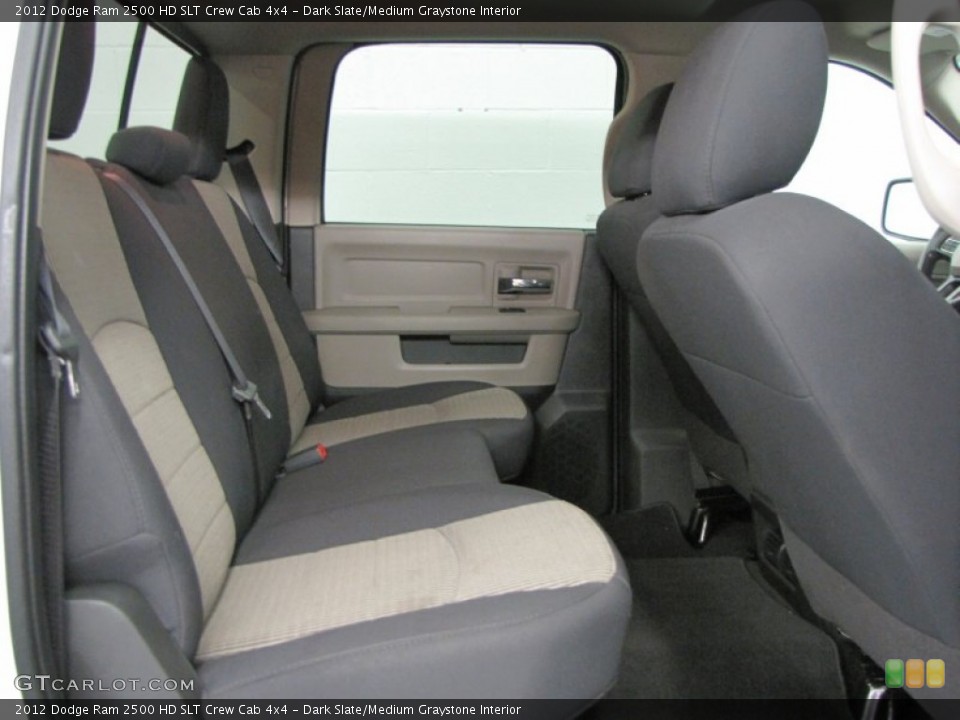 Dark Slate/Medium Graystone Interior Rear Seat for the 2012 Dodge Ram 2500 HD SLT Crew Cab 4x4 #66568458