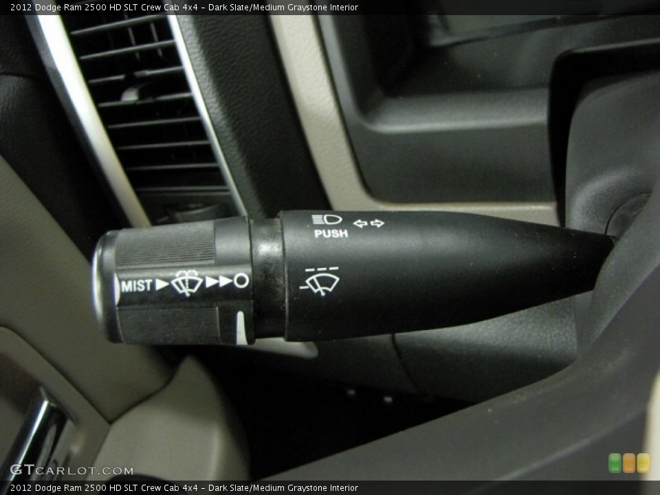 Dark Slate/Medium Graystone Interior Controls for the 2012 Dodge Ram 2500 HD SLT Crew Cab 4x4 #66568527