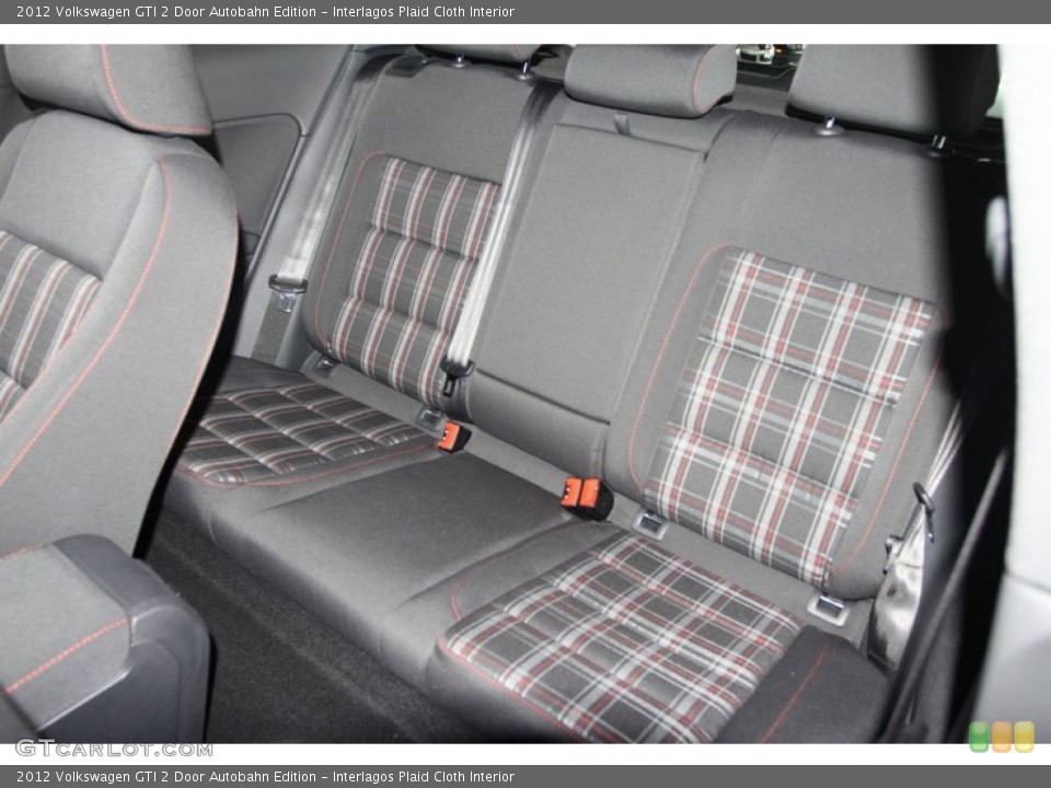 Interlagos Plaid Cloth Interior Rear Seat for the 2012 Volkswagen GTI 2 Door Autobahn Edition #66569367