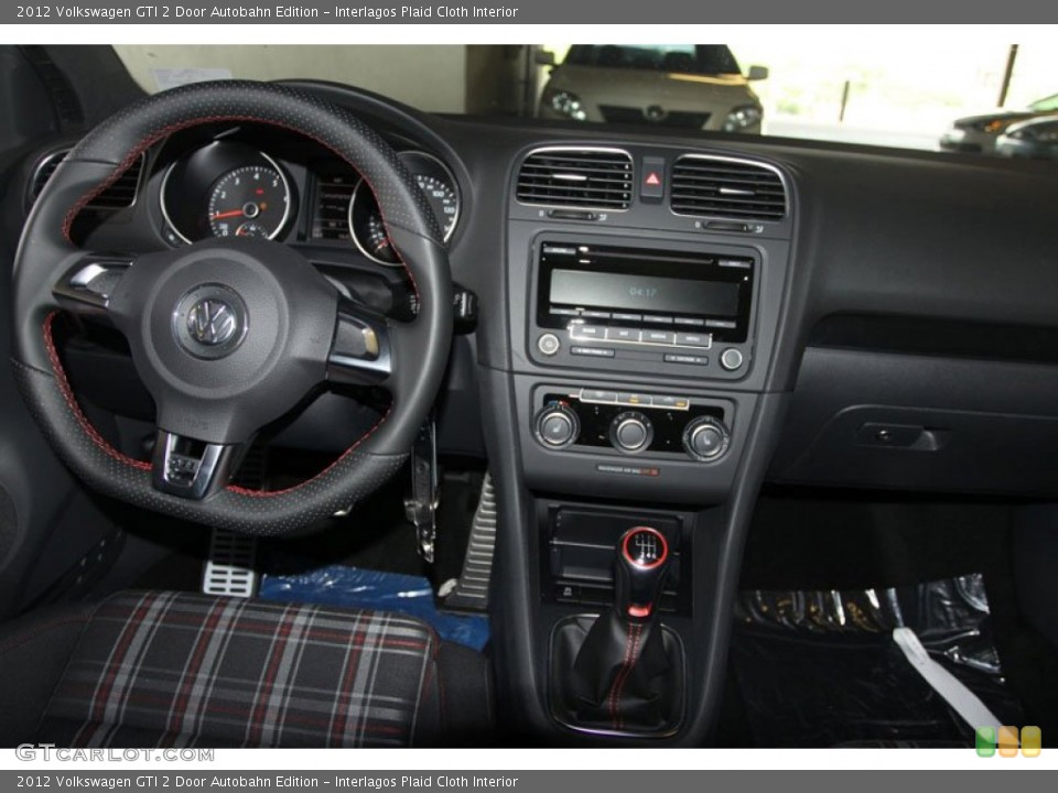 Interlagos Plaid Cloth Interior Dashboard for the 2012 Volkswagen GTI 2 Door Autobahn Edition #66569376