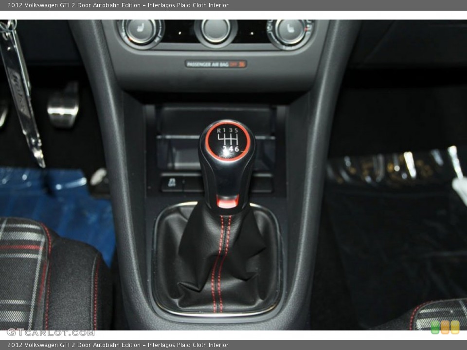 Interlagos Plaid Cloth Interior Transmission for the 2012 Volkswagen GTI 2 Door Autobahn Edition #66569394