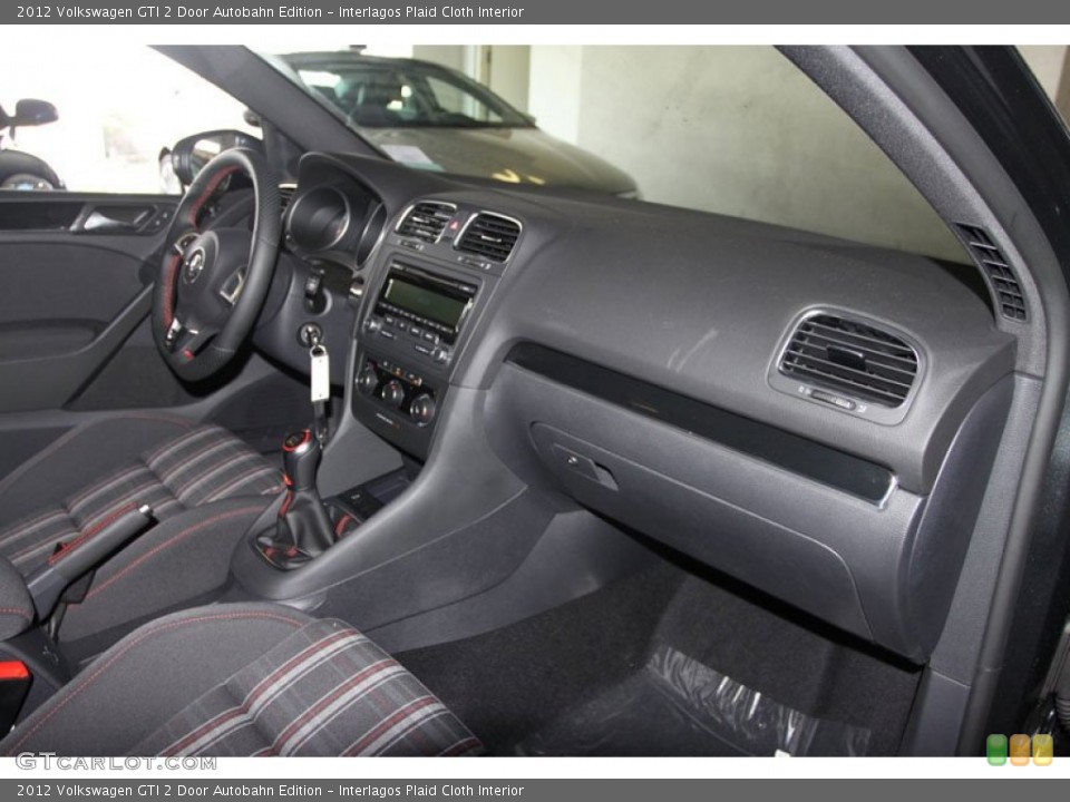 Interlagos Plaid Cloth Interior Dashboard for the 2012 Volkswagen GTI 2 Door Autobahn Edition #66569418