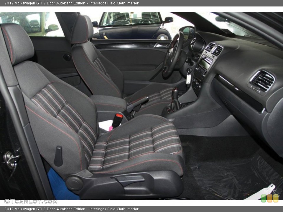 Interlagos Plaid Cloth Interior Front Seat for the 2012 Volkswagen GTI 2 Door Autobahn Edition #66569421