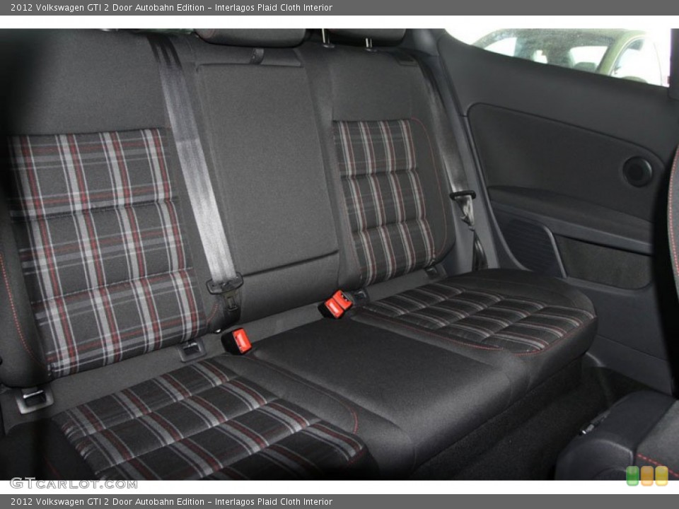 Interlagos Plaid Cloth Interior Rear Seat for the 2012 Volkswagen GTI 2 Door Autobahn Edition #66569430