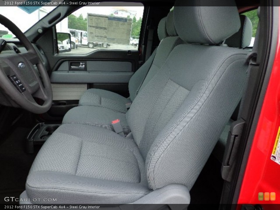 Steel Gray Interior Photo for the 2012 Ford F150 STX SuperCab 4x4 #66570096