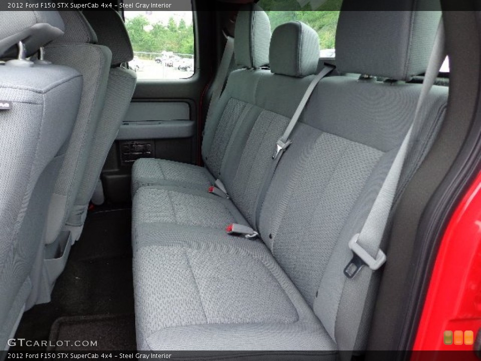 Steel Gray Interior Photo for the 2012 Ford F150 STX SuperCab 4x4 #66570102