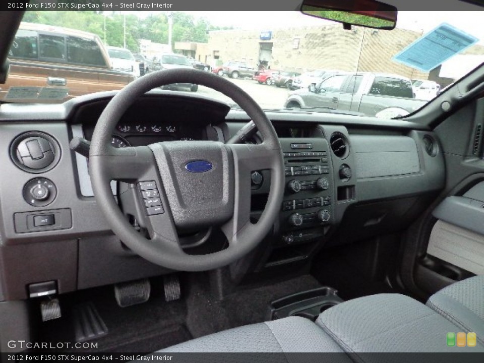 Steel Gray Interior Dashboard for the 2012 Ford F150 STX SuperCab 4x4 #66570108