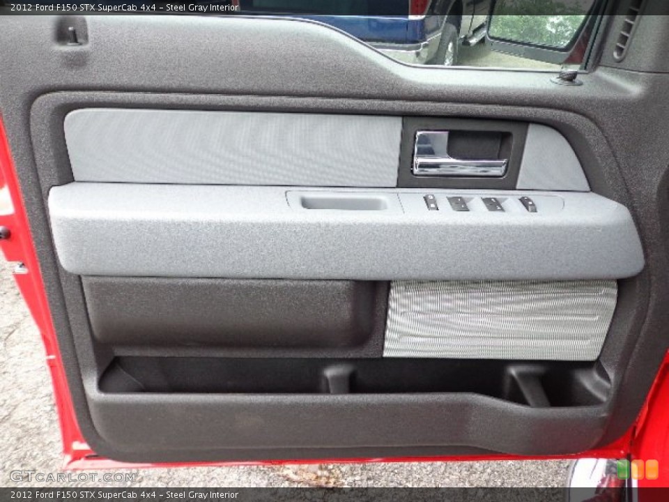 Steel Gray Interior Door Panel for the 2012 Ford F150 STX SuperCab 4x4 #66570114