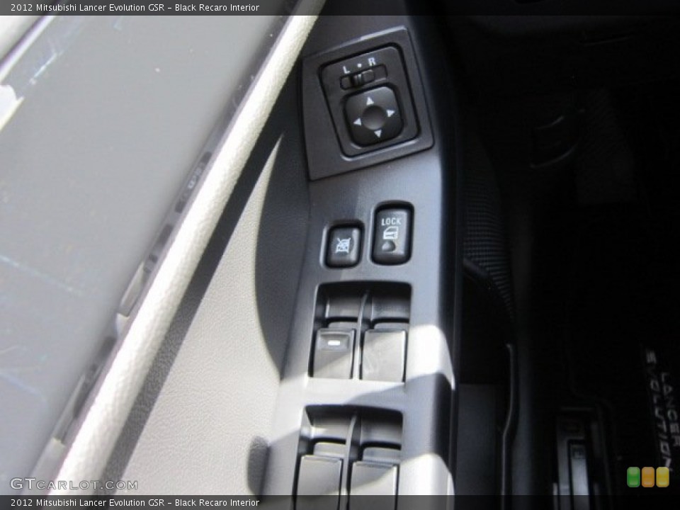 Black Recaro Interior Controls for the 2012 Mitsubishi Lancer Evolution GSR #66571053