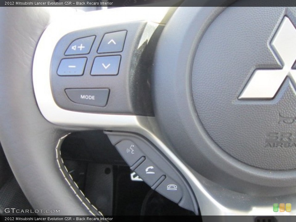 Black Recaro Interior Controls for the 2012 Mitsubishi Lancer Evolution GSR #66571077