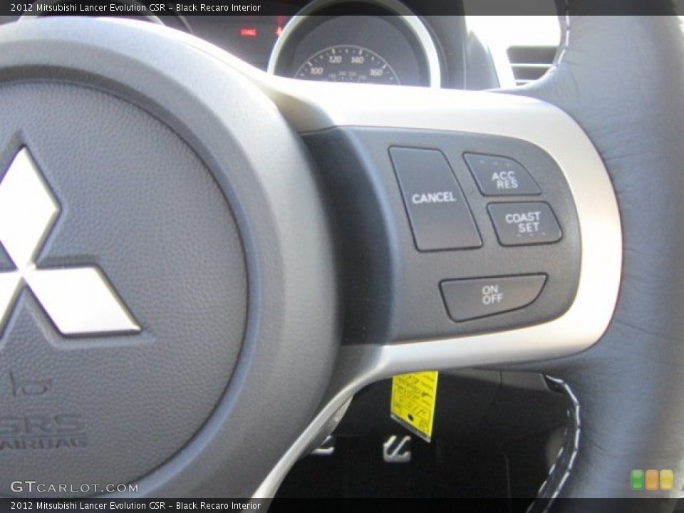 Black Recaro Interior Controls for the 2012 Mitsubishi Lancer Evolution GSR #66571086