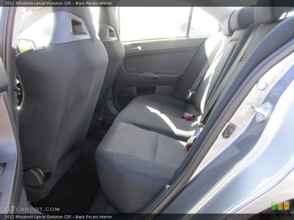 Black Recaro Interior Photo for the 2012 Mitsubishi Lancer Evolution GSR #66571158