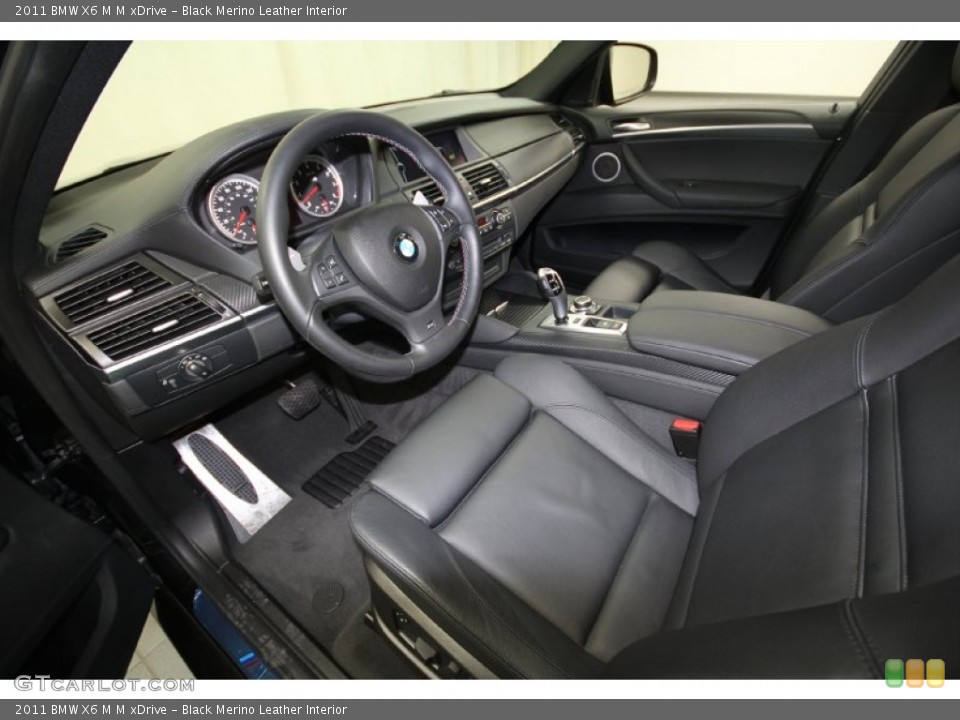 Black Merino Leather Interior Photo for the 2011 BMW X6 M M xDrive #66571712
