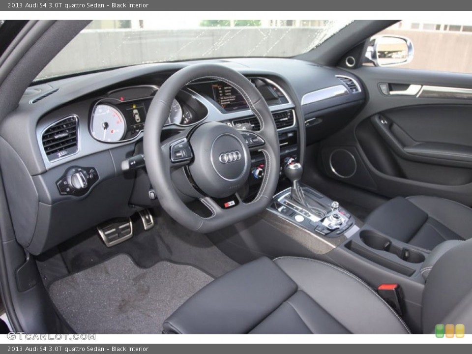 Black Interior Prime Interior for the 2013 Audi S4 3.0T quattro Sedan #66572613