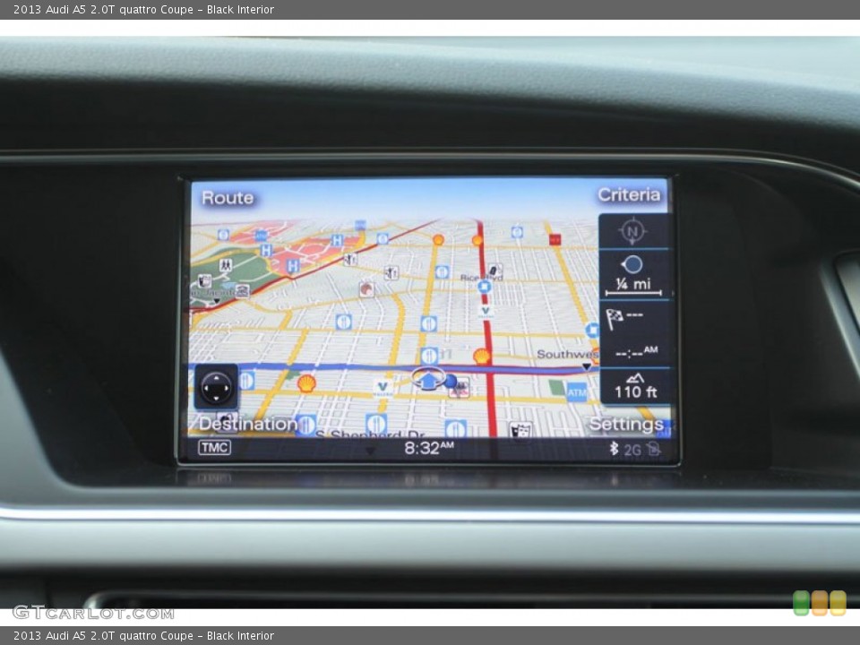 Black Interior Navigation for the 2013 Audi A5 2.0T quattro Coupe #66573141