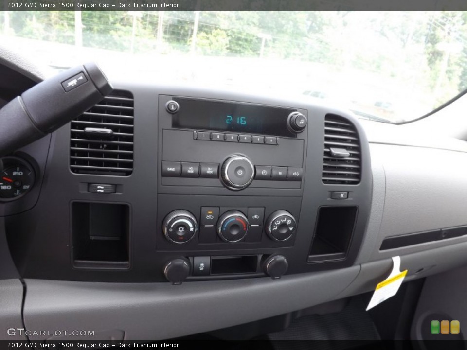 Dark Titanium Interior Controls for the 2012 GMC Sierra 1500 Regular Cab #66577330