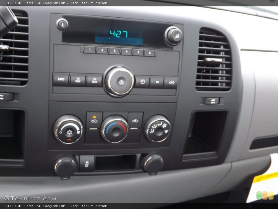 Dark Titanium Interior Controls for the 2012 GMC Sierra 1500 Regular Cab #66577662