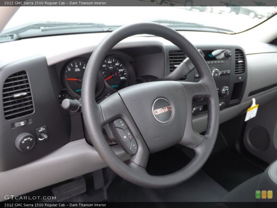 Dark Titanium Interior Steering Wheel for the 2012 GMC Sierra 1500 Regular Cab #66577671