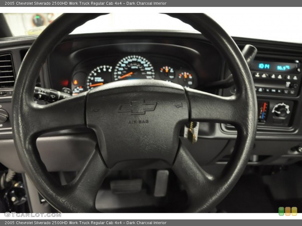 Dark Charcoal Interior Steering Wheel for the 2005 Chevrolet Silverado 2500HD Work Truck Regular Cab 4x4 #66577908