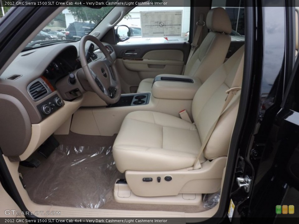 Very Dark Cashmere/Light Cashmere Interior Photo for the 2012 GMC Sierra 1500 SLT Crew Cab 4x4 #66578112