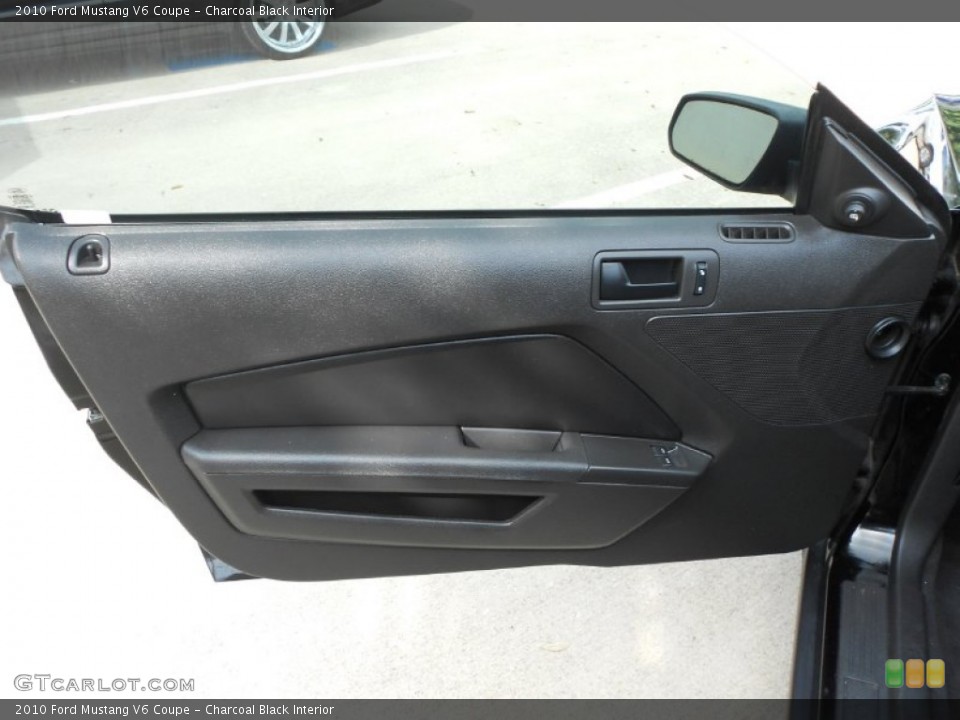 Charcoal Black Interior Door Panel for the 2010 Ford Mustang V6 Coupe #66579680