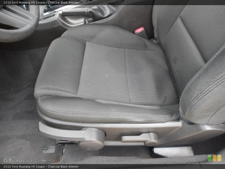 Charcoal Black Interior Front Seat for the 2010 Ford Mustang V6 Coupe #66579698