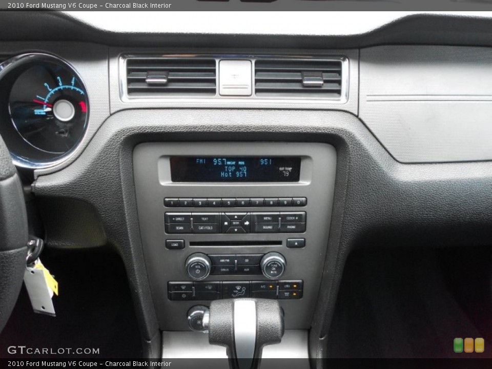 Charcoal Black Interior Controls for the 2010 Ford Mustang V6 Coupe #66579764