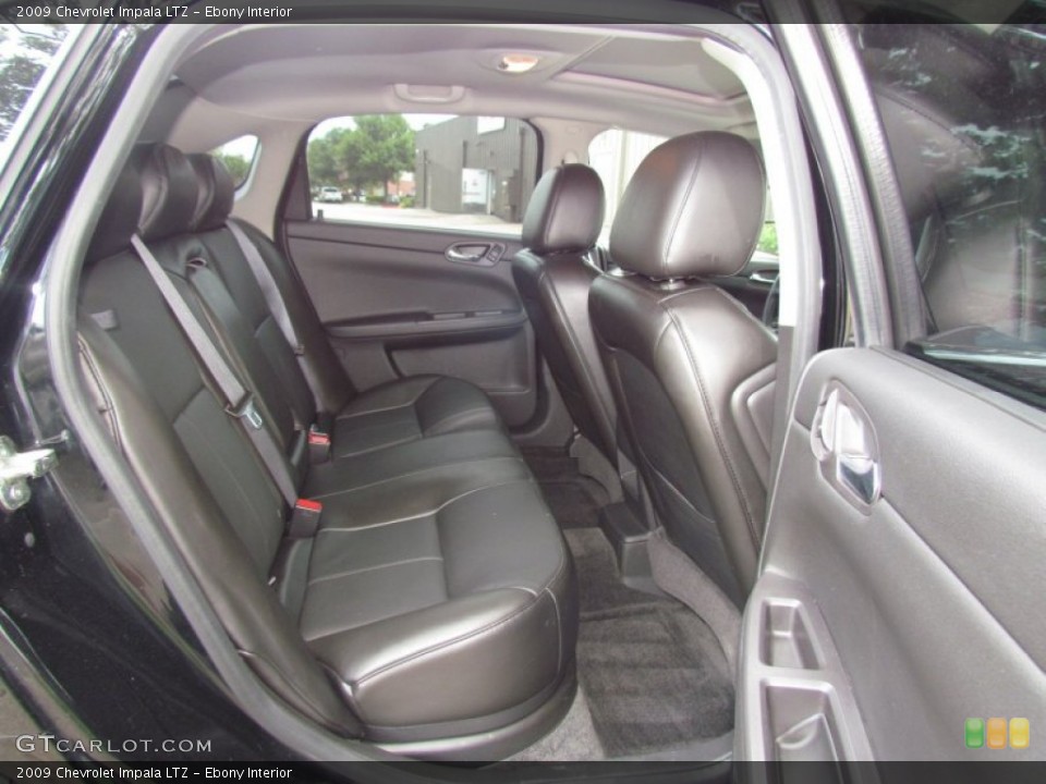 Ebony Interior Rear Seat for the 2009 Chevrolet Impala LTZ #66579965